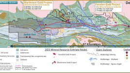 ウォールブリッジ社、マルティニエール鉱床の鉱脈範囲を拡大する探鉱を継続中 複数の高グレード金鉱構造を発見