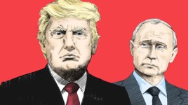 暗殺未遂事件後、プーチンは教会で 