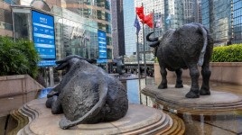 香港株、2週間ぶり高値 米インフレ報道で利下げ観測高まる