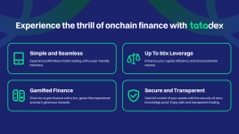 tatadex、ブランド変更後に1000万ドルの取引高を達成、初期ユーザー限定バッジを発売