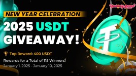 New Year's Celebration: 2025 USDT Giveaway!